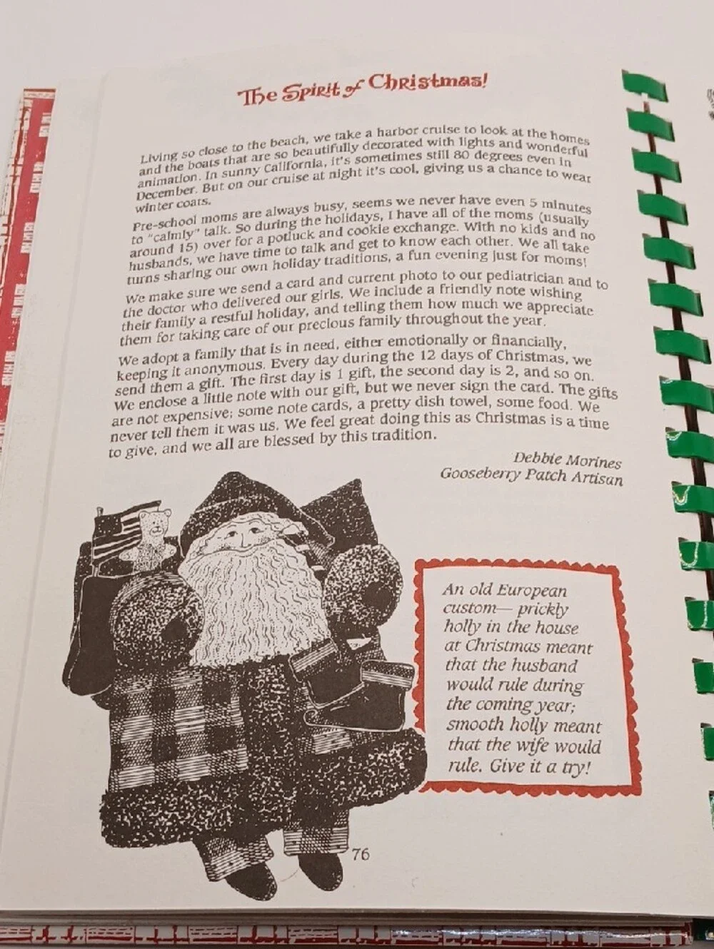 1995 Gooseberry Patch Old - Fashioned Country Christmas Cookbook READ